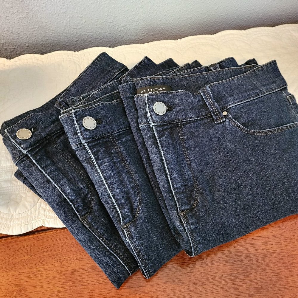 Ann Taylor Petite Denim Mini Skirts